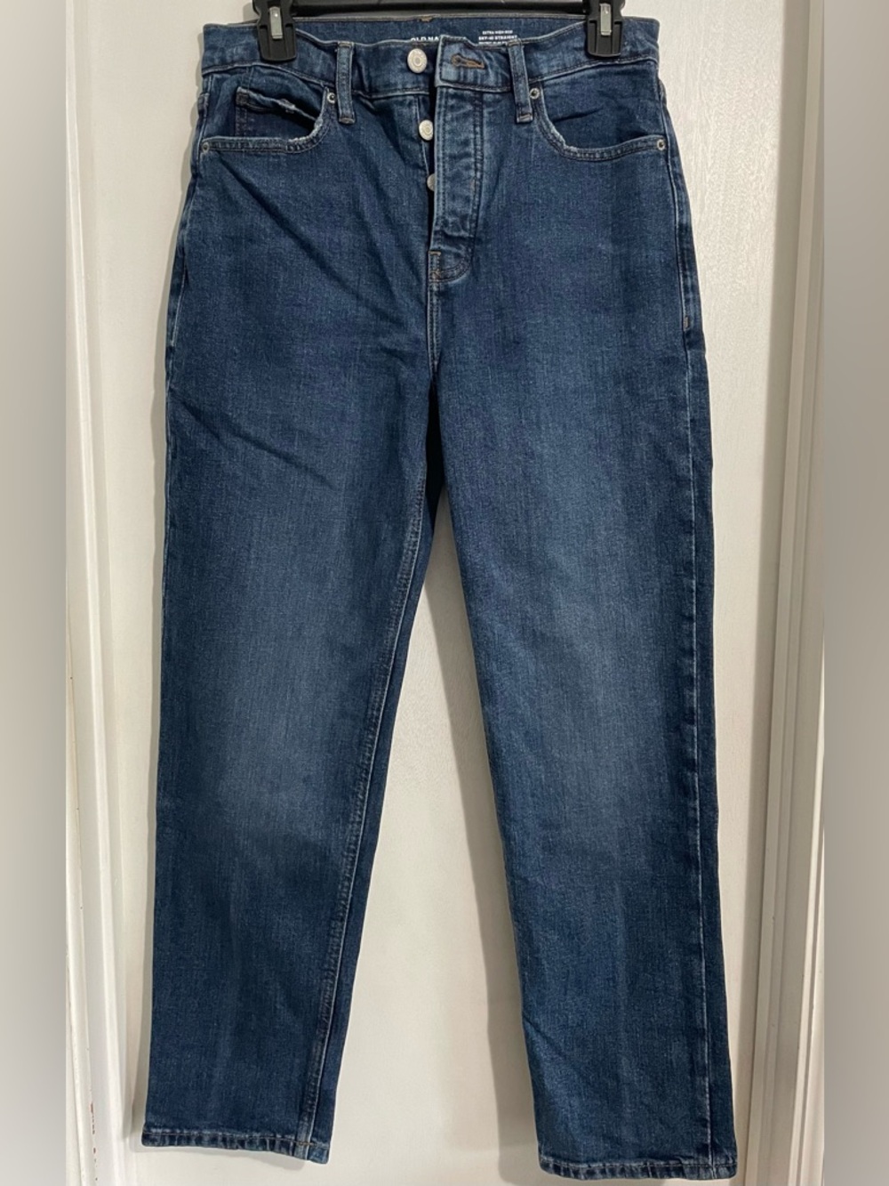 Old Navy Extra High-Rise Straight Jeans